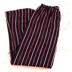 Brandy Melville Red/Blue Striped Pants